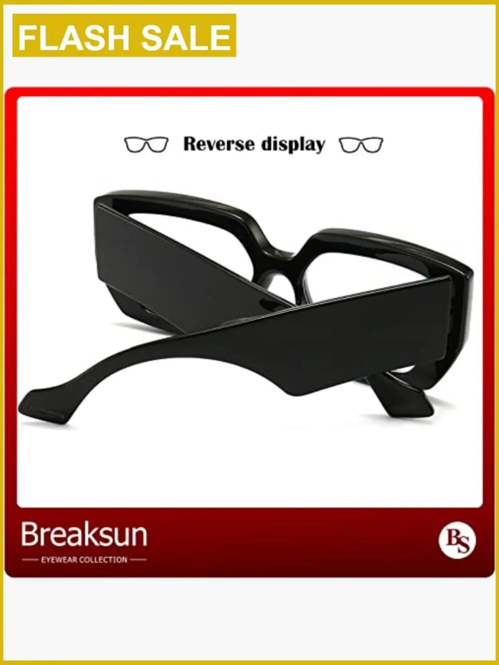 Thick Frame Oversized Square Blue Light Blocking Glasses